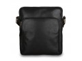Кожаная мужская сумка через плечо Ashwood Leather M-56 Black