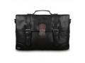 Мужской портфель из натуральной кожи Ashwood Leather  4553 Black