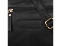 Кожаная мужская сумка через плечо Ashwood Leather M-68 Black