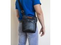 Кожаная мужская сумка через плечо  Carlo Gattini Assenza black (арт. 5026-01)